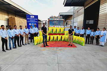 Anhad Seeds logistics truck and team